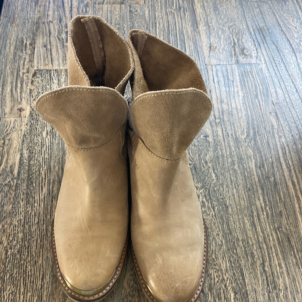 Leather ankle boots